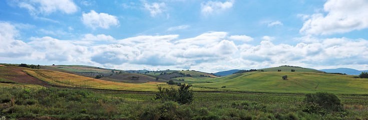 Image showing Green Mediterranean hills 