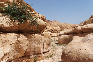 Image showing Rocky desert canyon