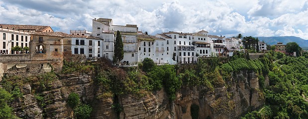 Image showing Ronda town in Spain on top of the cliff