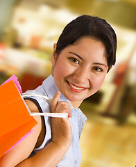 Image showing Woman In A Shopping Mall