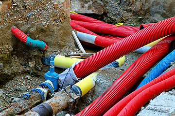 Image showing Underground pipes