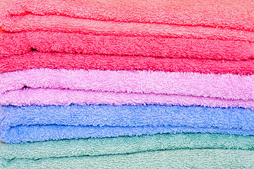 Image showing Pastel towels