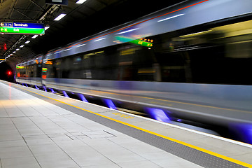 Image showing Moving train