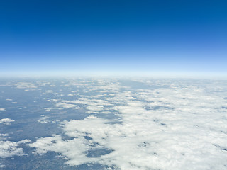 Image showing flight over clouds