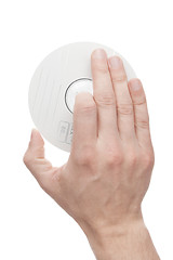 Image showing Hand with cd