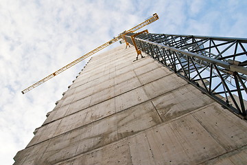 Image showing construction with crane