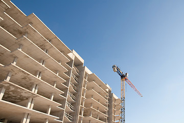 Image showing construction with crane