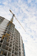 Image showing construction with crane