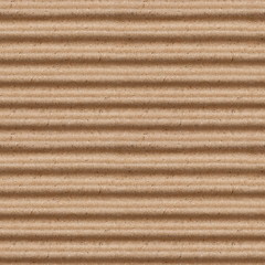 Image showing seamless texture of brown corrugate cardboard background