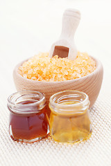 Image showing honey bath salt