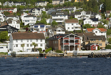 Image showing Seaside town