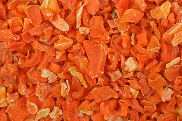 Image showing Food background: dried carrot