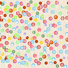 Image showing Seamless candy background