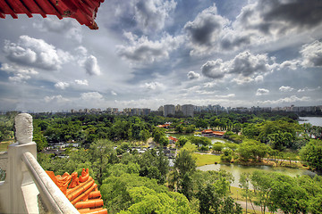 Image showing View From Top of Chinese Pagoda