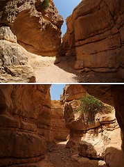 Image showing Orange desert canyon