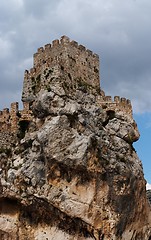 Image showing Ruins of a medieval castle on the rock