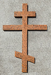 Image showing Marble cross (orthodox)