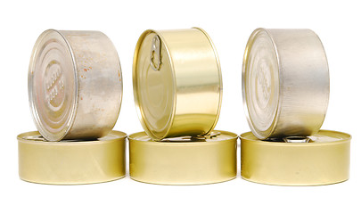 Image showing cans on white