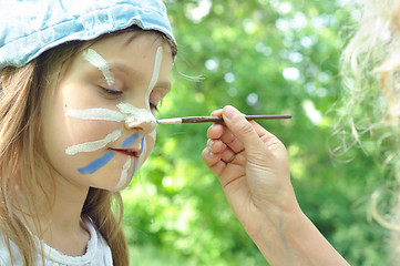 Image showing face mask carnival painting