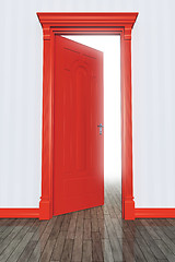 Image showing red door