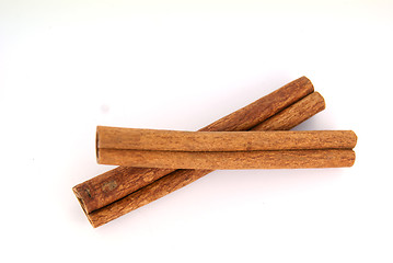 Image showing Cinnamon stick on white background