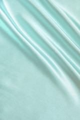 Image showing Smooth elegant blue silk can use as background 