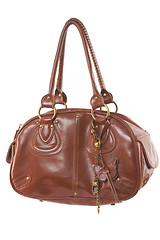 Image showing Fashionable brown woman bag