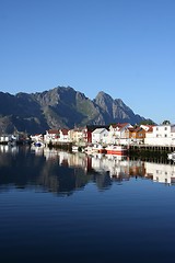 Image showing Henningsvær at Lofoten in Norway