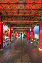 Image showing Walkway Architectural Detail in Chinese Garden