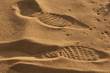 Image showing beach footprint