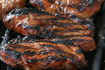 Image showing burnt meat