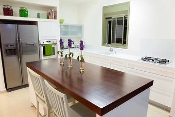 Image showing New kitchen in a modern home