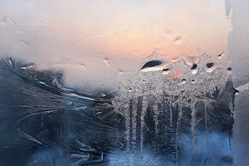 Image showing icy glass