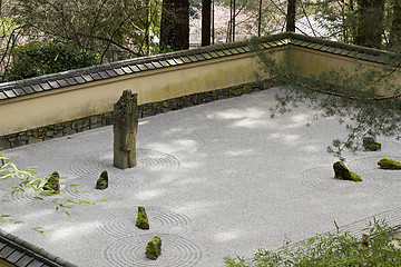 Image showing Portland Japanese Sand and Stone Garden