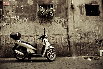 Image showing  Vintage scooter in Rhodes