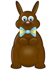 Image showing Happy Easter Day Chocolate Bunny Rabbit