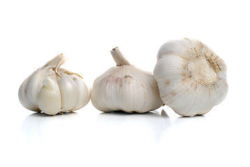 Image showing Three garlic