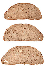 Image showing Slices of black rye bread