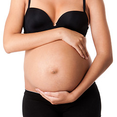 Image showing Beautiful pregnant belly