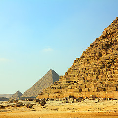 Image showing egypt pyramids in Giza Cairo