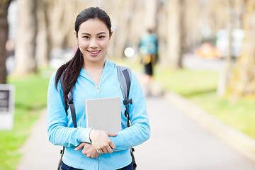 Image showing Asian college student