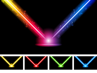 Image showing Laser Neon Colorful Lights