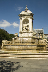 Image showing Saint Sulpice fountain 