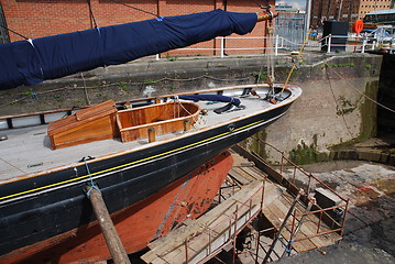 Image showing Boat reparation (dry docks)
