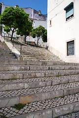 Image showing Sao Miguel stairs in Lisbon