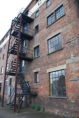 Image showing Fire escape stairs