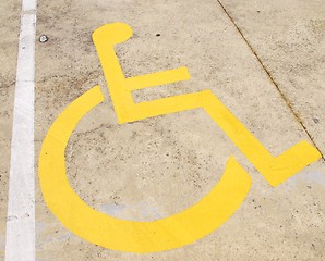 Image showing Wheelchair  sign