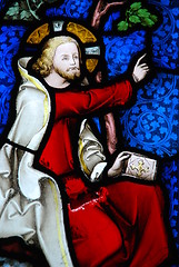 Image showing Religious stained glass window