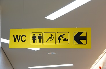 Image showing Toilets sign