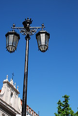 Image showing Street lamp posts